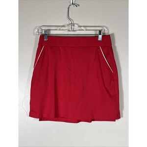 DUNNING GOLF WOMENS SKORT -S-pockets RED PICKLEBALL TENNIS SHORTS PERFORMANCE